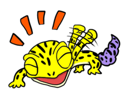 Leopard gecko! sticker #4736310