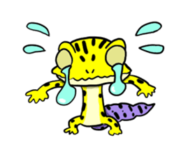 Leopard gecko! sticker #4736313