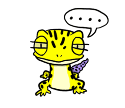 Leopard gecko! sticker #4736314