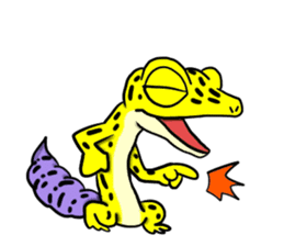 Leopard gecko! sticker #4736315