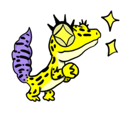 Leopard gecko! sticker #4736317