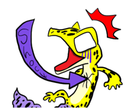 Leopard gecko! sticker #4736318