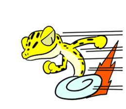 Leopard gecko! sticker #4736322