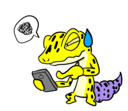 Leopard gecko! sticker #4736326