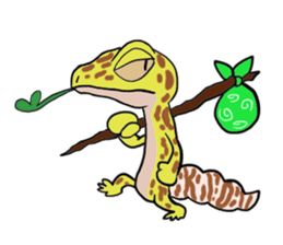 Leopard gecko! sticker #4736331