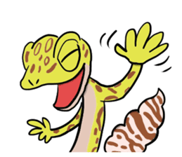 Leopard gecko! sticker #4736334
