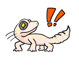 Leopard gecko! sticker #4736339