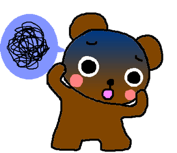 Bear of the easily elated. sticker #4736636