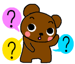 Bear of the easily elated. sticker #4736638