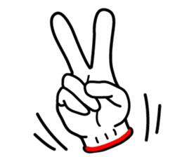 hand sign sticker sticker #4736826