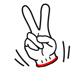 hand sign sticker sticker #4736826