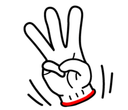 hand sign sticker sticker #4736827