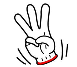 hand sign sticker sticker #4736827