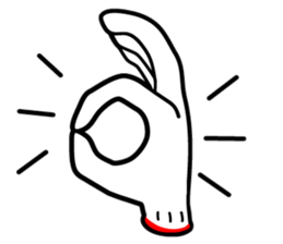 hand sign sticker sticker #4736830