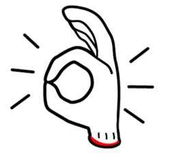 hand sign sticker sticker #4736830