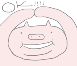 The pig which is a fatty sticker #4737277