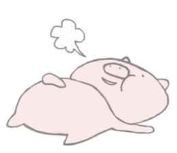 The pig which is a fatty sticker #4737281