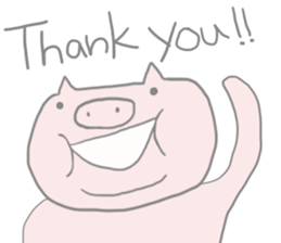 The pig which is a fatty sticker #4737283