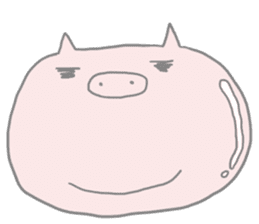 The pig which is a fatty sticker #4737291