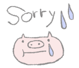 The pig which is a fatty sticker #4737303