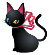 Black Cat MIA sticker #4737347
