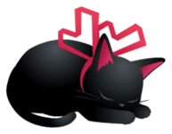 Black Cat MIA sticker #4737355