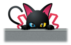Black Cat MIA sticker #4737357