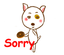 sweet panda-dog sticker sticker #4737619