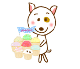 sweet panda-dog sticker sticker #4737620