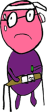 Human comprised of lines : Aki -form sticker #4737737