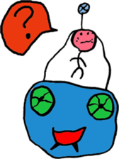 Human comprised of lines : Aki -form sticker #4737738
