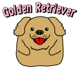 Golden Retriever Momo English version sticker #4738144