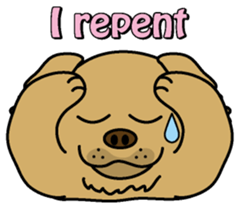 Golden Retriever Momo English version sticker #4738147