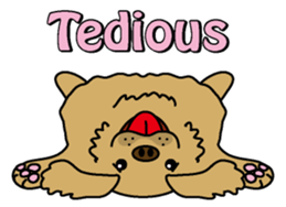 Golden Retriever Momo English version sticker #4738148