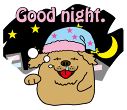 Golden Retriever Momo English version sticker #4738154