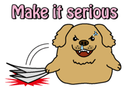 Golden Retriever Momo English version sticker #4738160