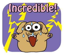 Golden Retriever Momo English version sticker #4738170