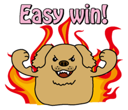 Golden Retriever Momo English version sticker #4738171