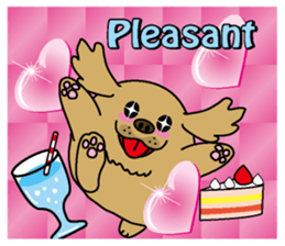 Golden Retriever Momo English version sticker #4738176