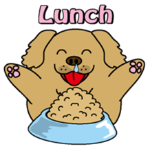 Golden Retriever Momo English version sticker #4738180