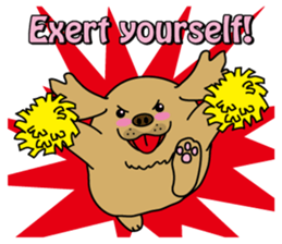 Golden Retriever Momo English version sticker #4738183