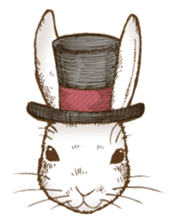 Alice's the white rabbit sticker #4739184