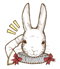 Alice's the white rabbit sticker #4739189