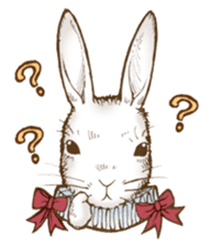 Alice's the white rabbit sticker #4739190