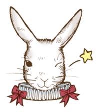 Alice's the white rabbit sticker #4739192
