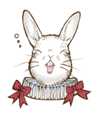 Alice's the white rabbit sticker #4739193