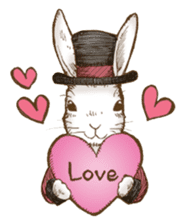 Alice's the white rabbit sticker #4739198