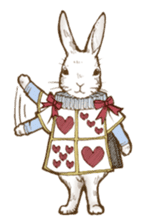 Alice's the white rabbit sticker #4739204