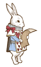 Alice's the white rabbit sticker #4739205