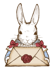 Alice's the white rabbit sticker #4739206